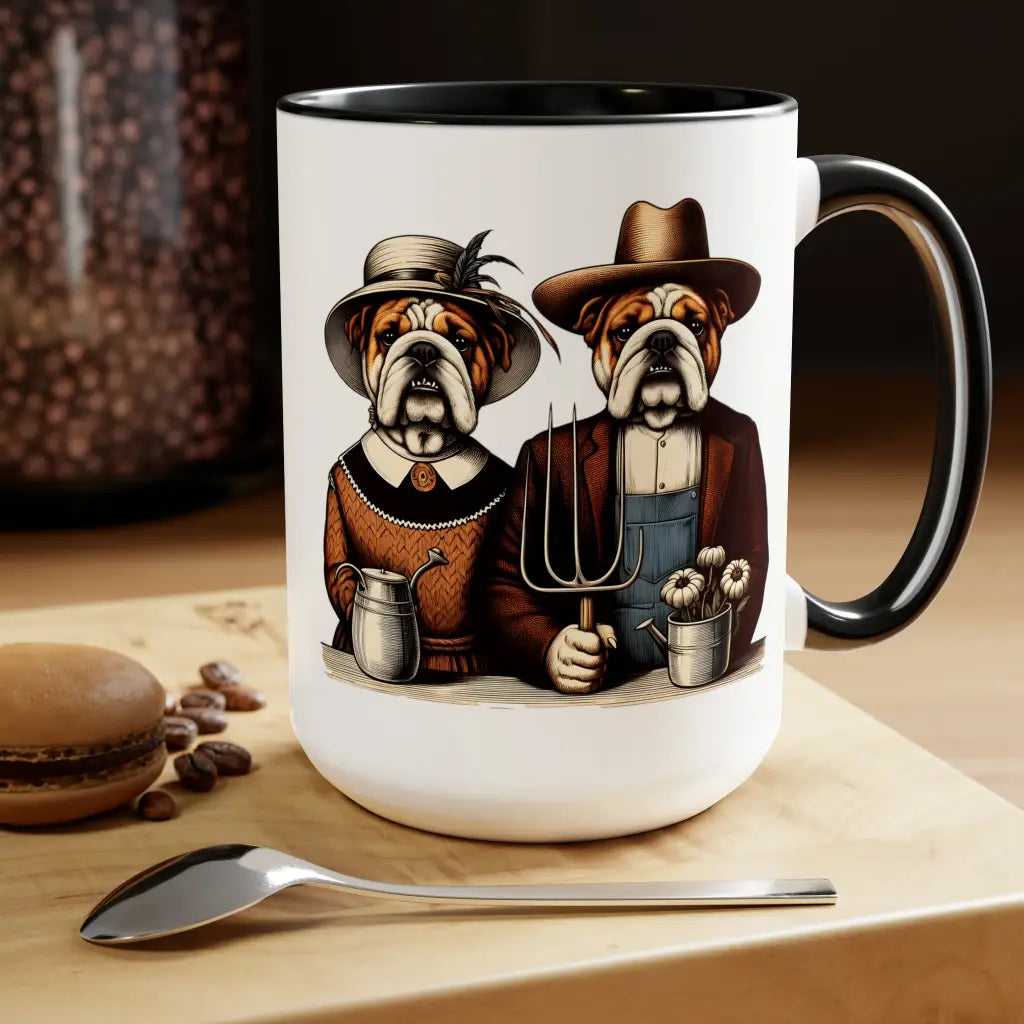 American Bulldogs: Gothic Edition - Two-Tone Coffee Mug