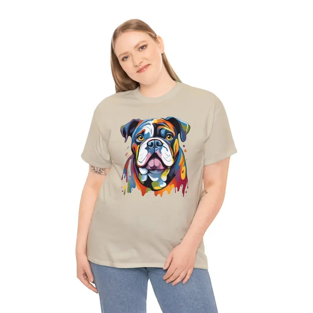 Bold Bulldog Spectrum Unisex Tee - Sand / S T-Shirt