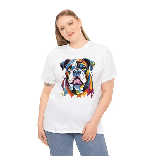 Bold Bulldog Spectrum Unisex Tee - White / S T-Shirt