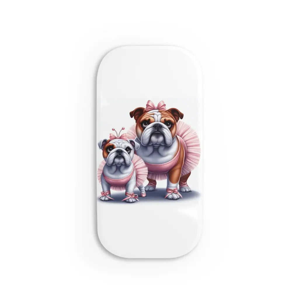 Bulldog Ballerina Phone Click-On Grip - Accessories