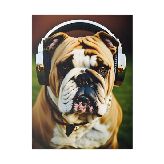 Bulldog Beats Canvas: Canine Harmony in Every Frame!