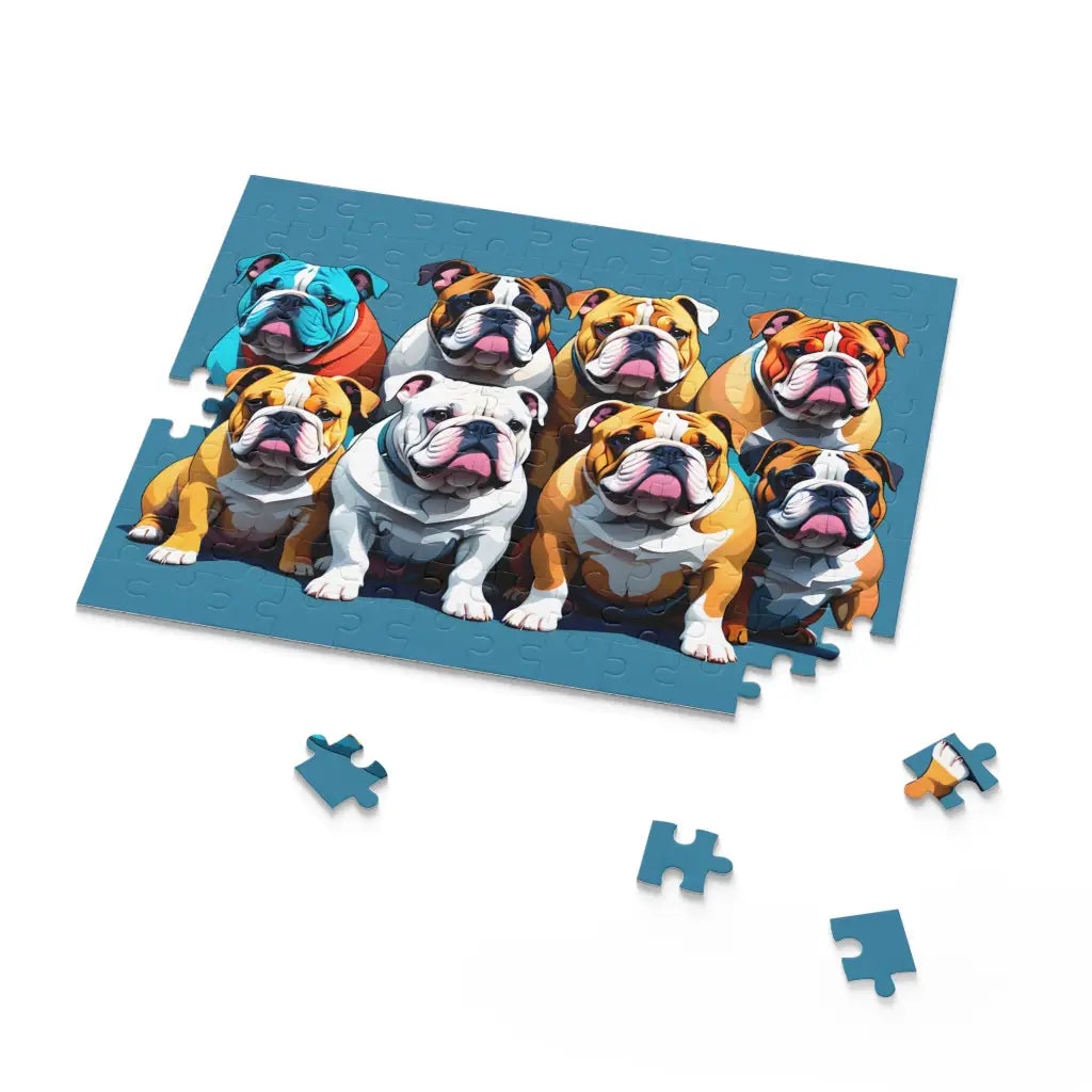 Bulldog Bonanza Jigsaw Puzzle: A Playful Gathering