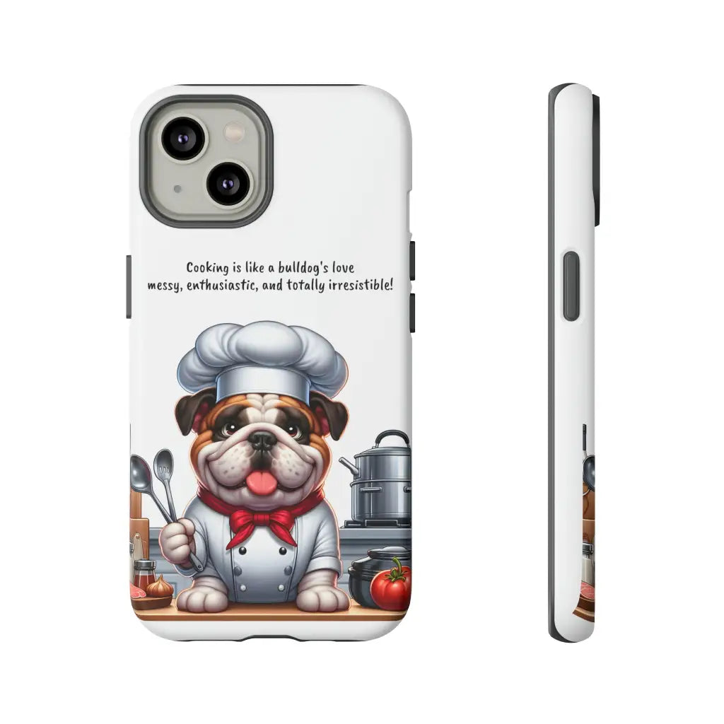 Bulldog Chef Culinary Delight Phone Case - iPhone 14 / Matte