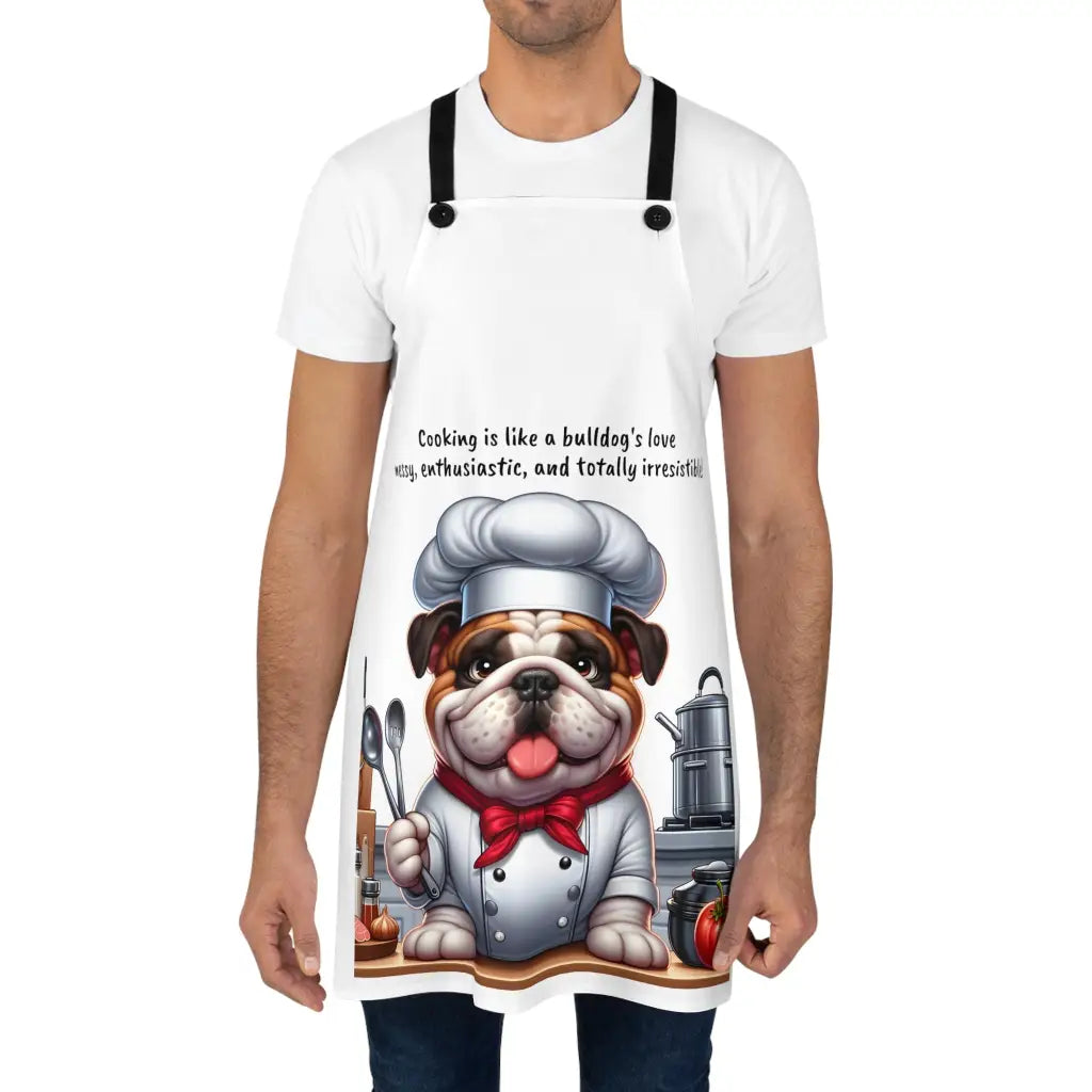 Bulldog Chef Delight Apron: Cooking Up Canine Culinary