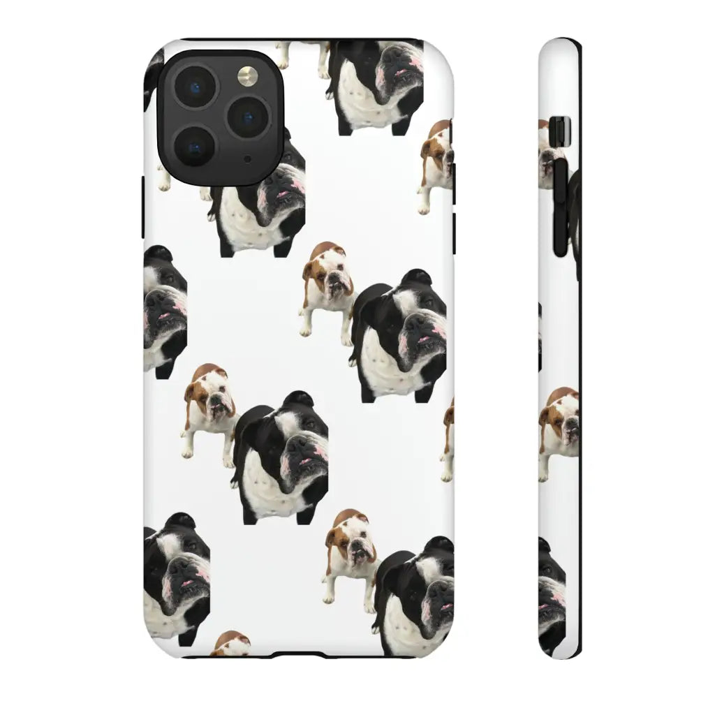 Bulldog Elegance Dual-Layer Phone Case Limited Custom