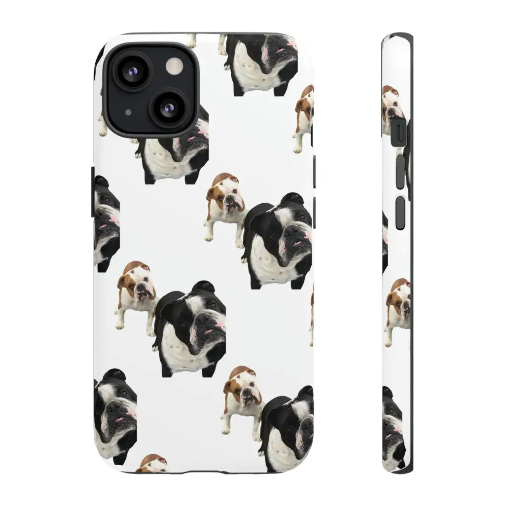 Bulldog Elegance Dual-Layer Phone Case Limited Custom