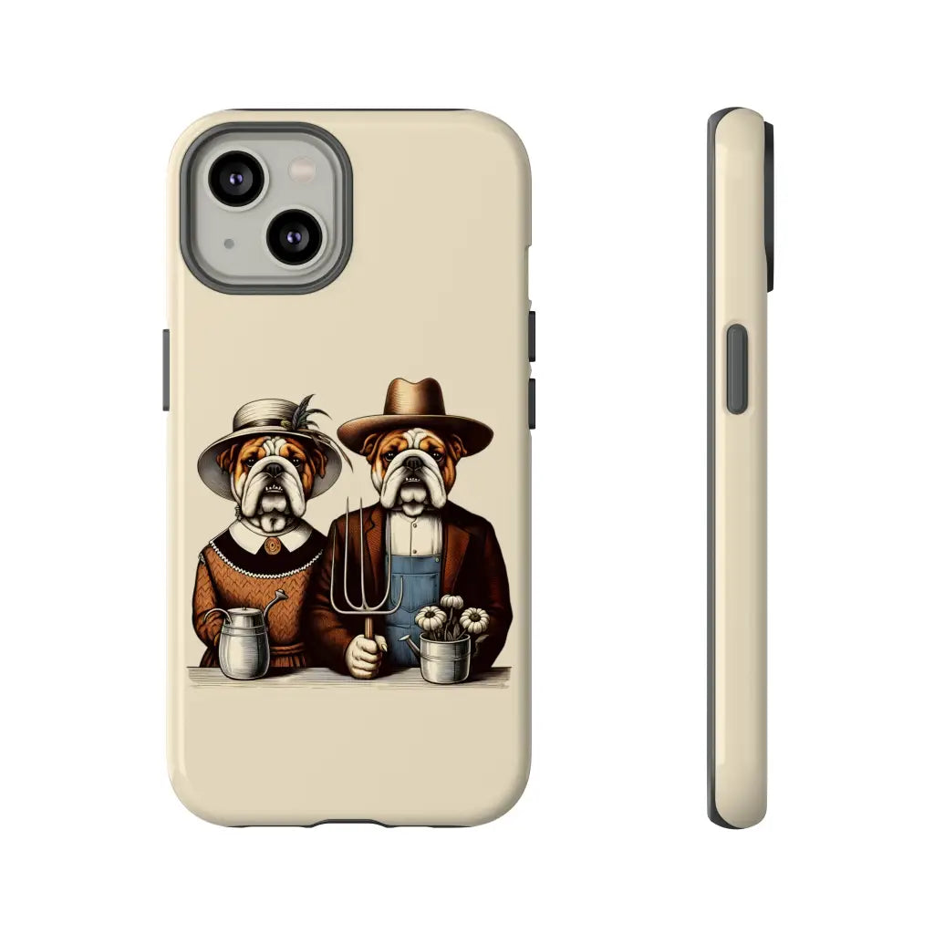 Bulldog Gothic Masterpiece Phone Case - iPhone 14 / Glossy