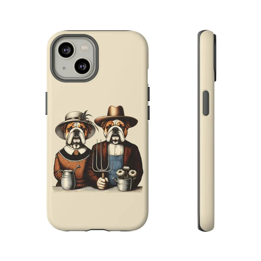 Bulldog Gothic Masterpiece Phone Case - iPhone 14 / Matte