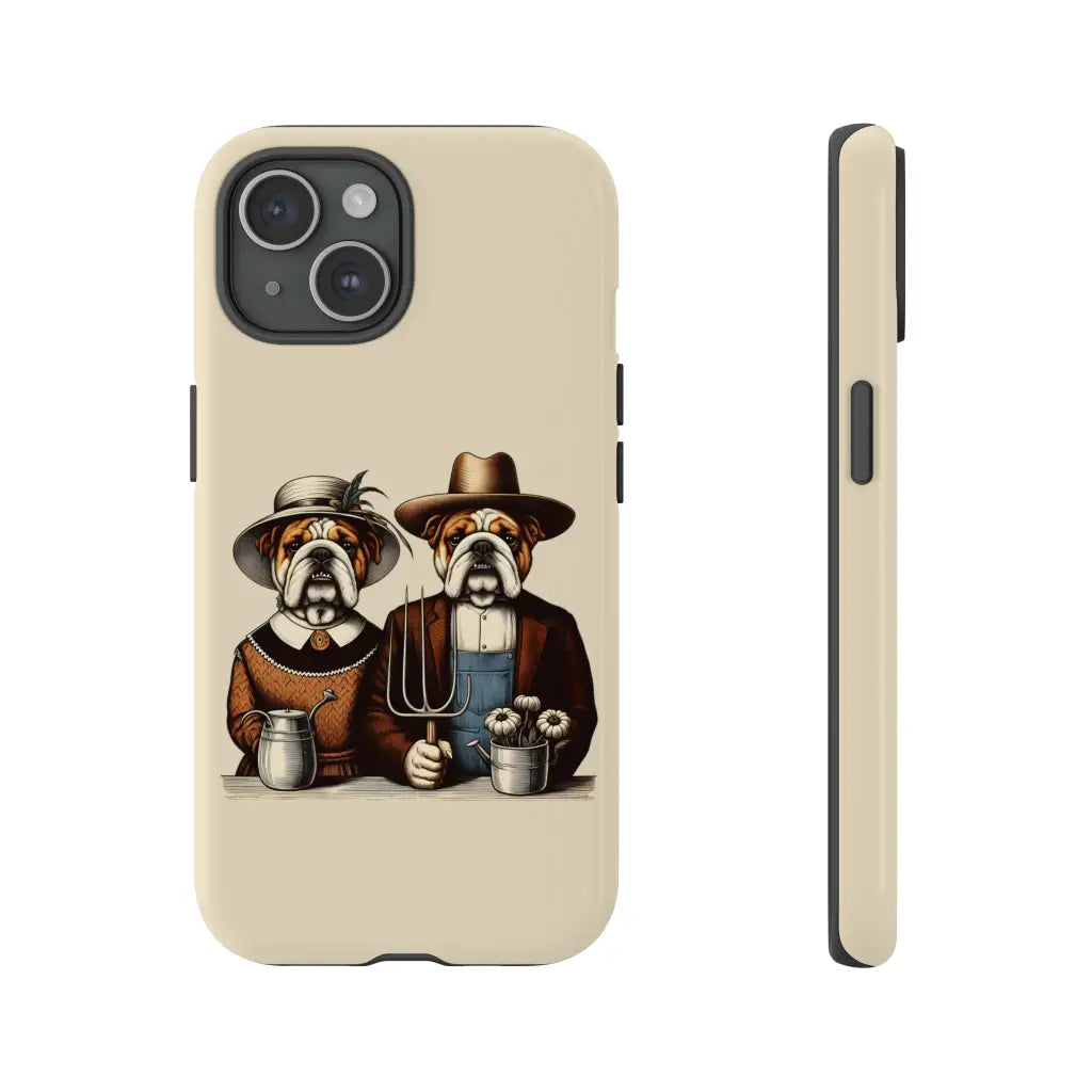 Bulldog Gothic Masterpiece Phone Case - iPhone 15 / Glossy