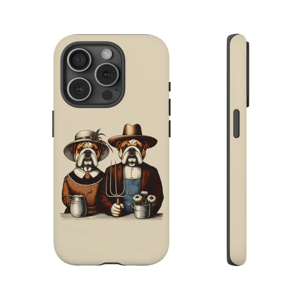 Bulldog Gothic Masterpiece Phone Case - iPhone 15 Pro