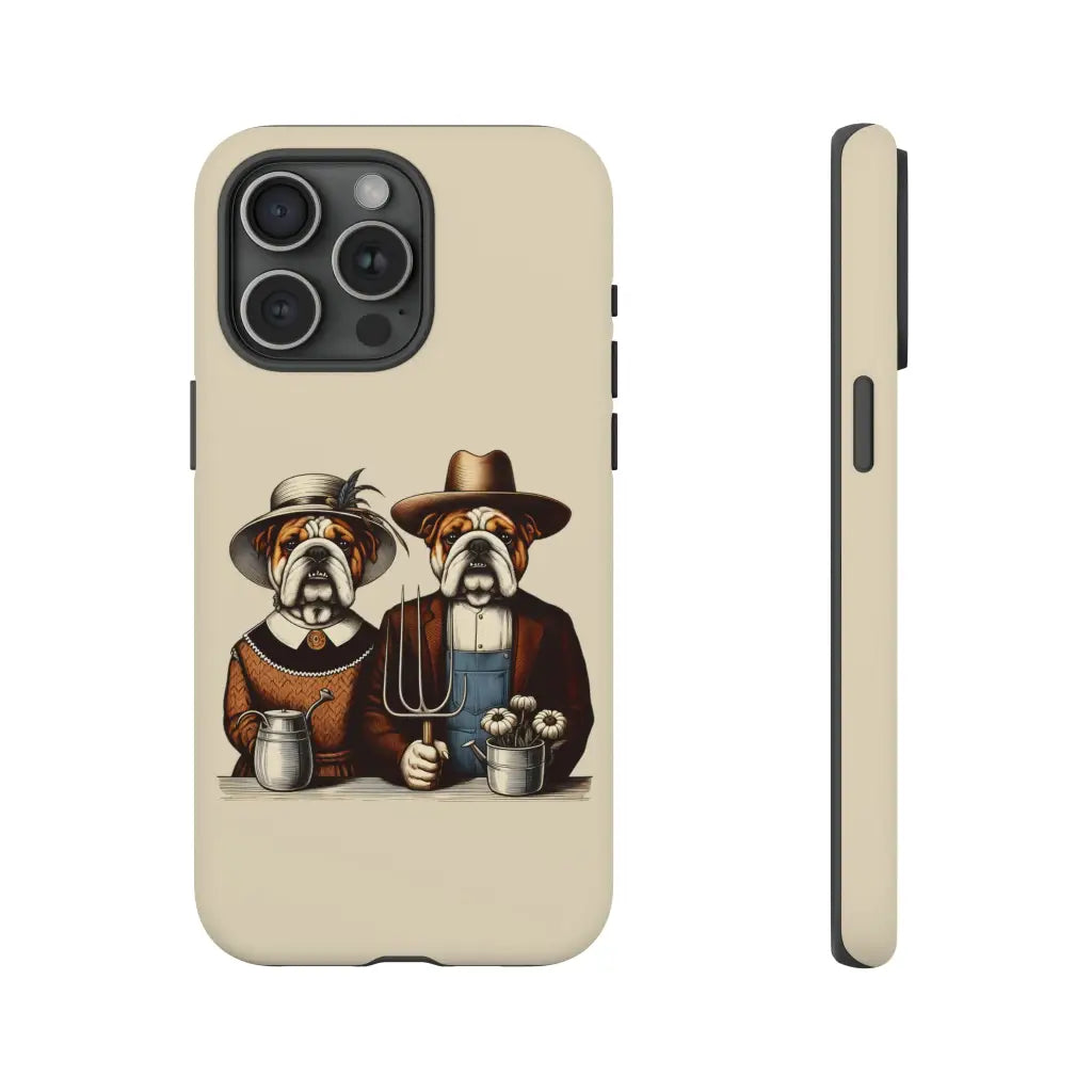 Bulldog Gothic Masterpiece Phone Case - iPhone 15 Pro Max