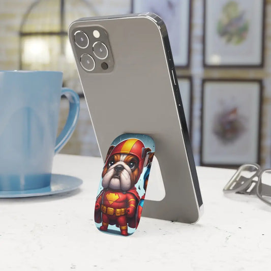 Bulldog Hero Red Phone Click-On Grip - Accessories