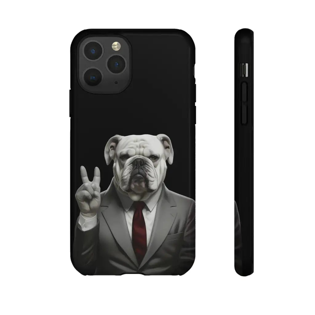 Bulldog Nixon Presidential Paws Phone Case - iPhone 11 Pro