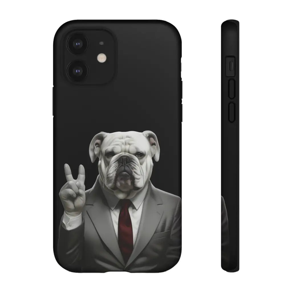 Bulldog Nixon Presidential Paws Phone Case - iPhone 12