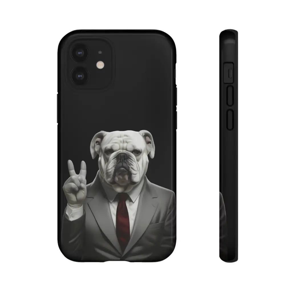Bulldog Nixon Presidential Paws Phone Case - iPhone 12 Mini