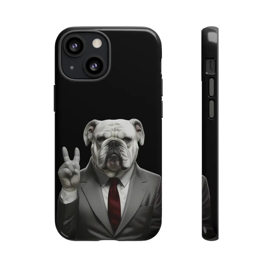Bulldog Nixon Presidential Paws Phone Case - iPhone 13 Mini