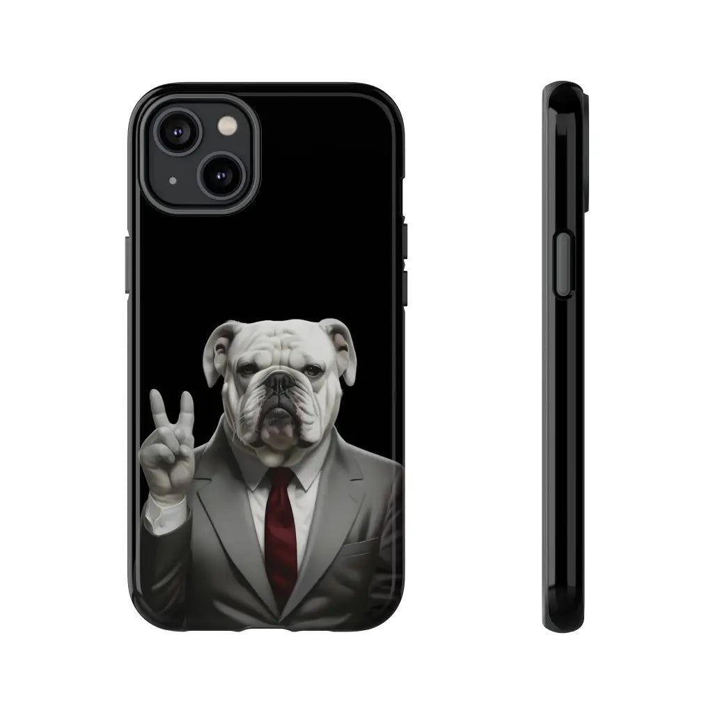 Bulldog Nixon Presidential Paws Phone Case - iPhone 14 Plus
