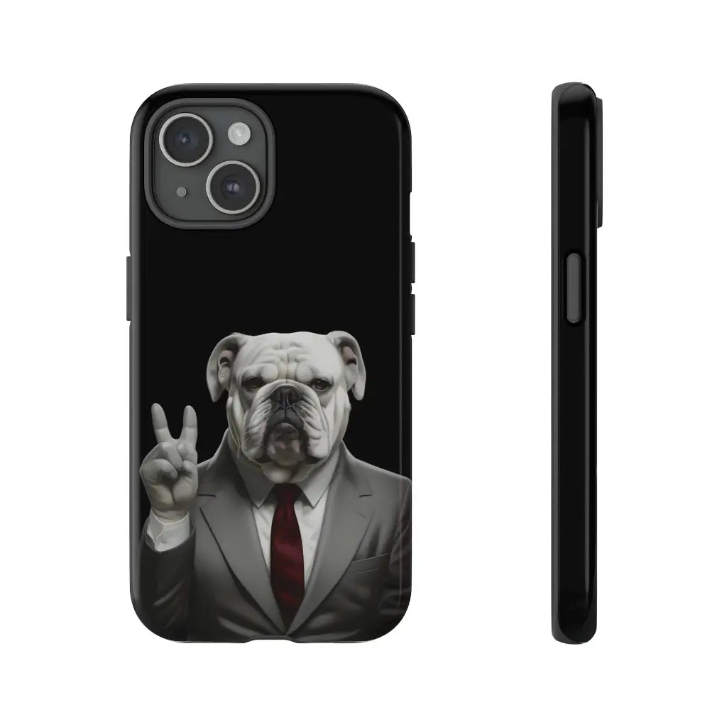 Bulldog Nixon Presidential Paws Phone Case - iPhone 15