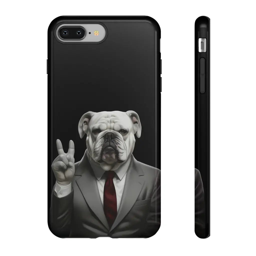 Bulldog Nixon Presidential Paws Phone Case - iPhone 8 Plus