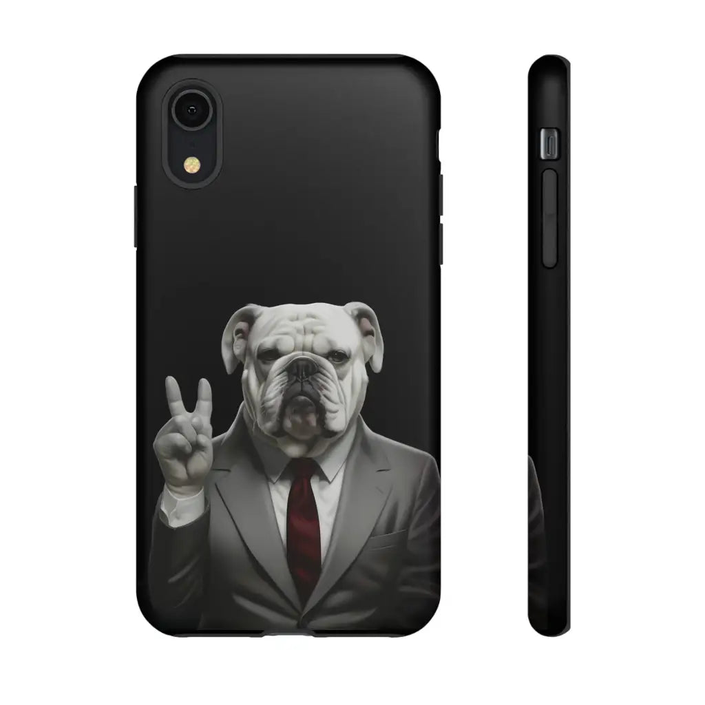Bulldog Nixon Presidential Paws Phone Case - iPhone XR
