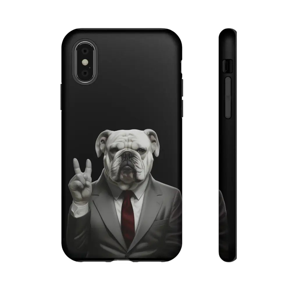 Bulldog Nixon Presidential Paws Phone Case - iPhone XS