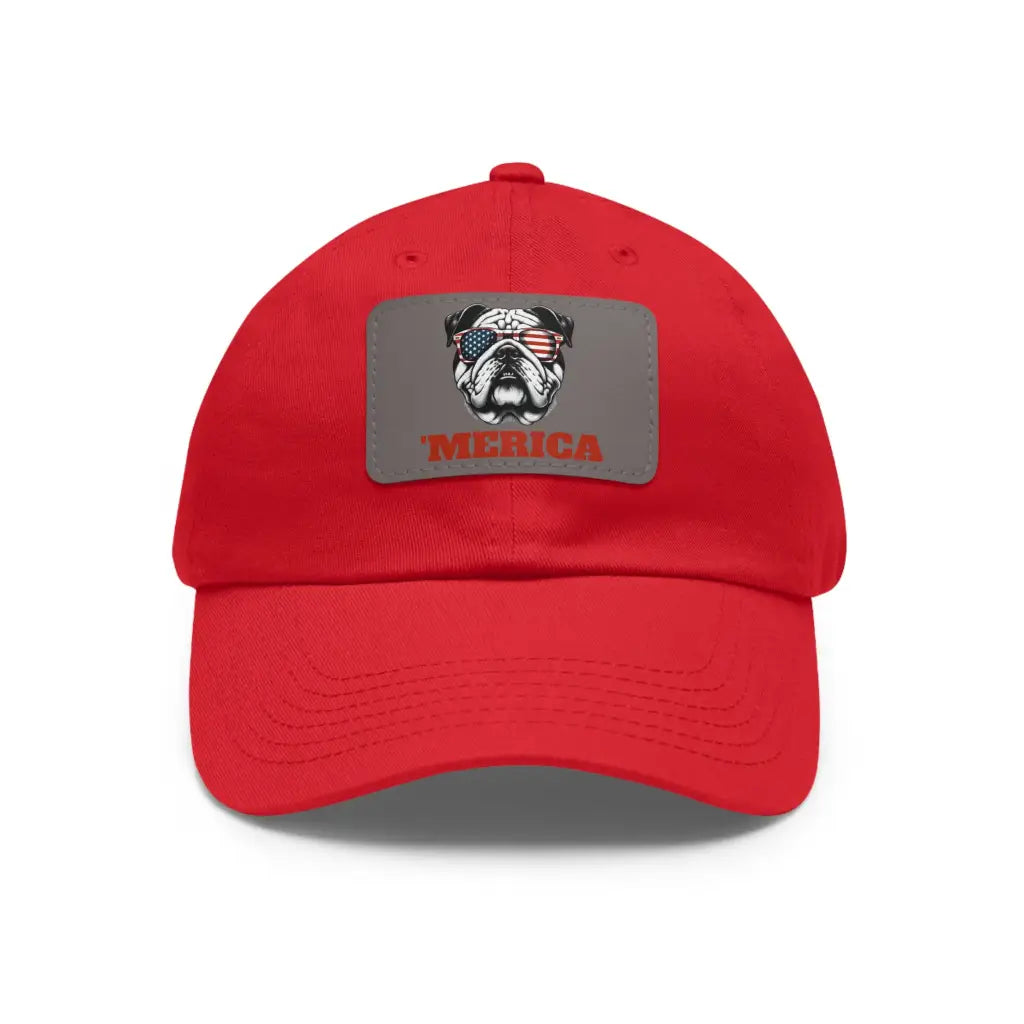 Bulldog Patriot Dad Hat with America Patch - Hats