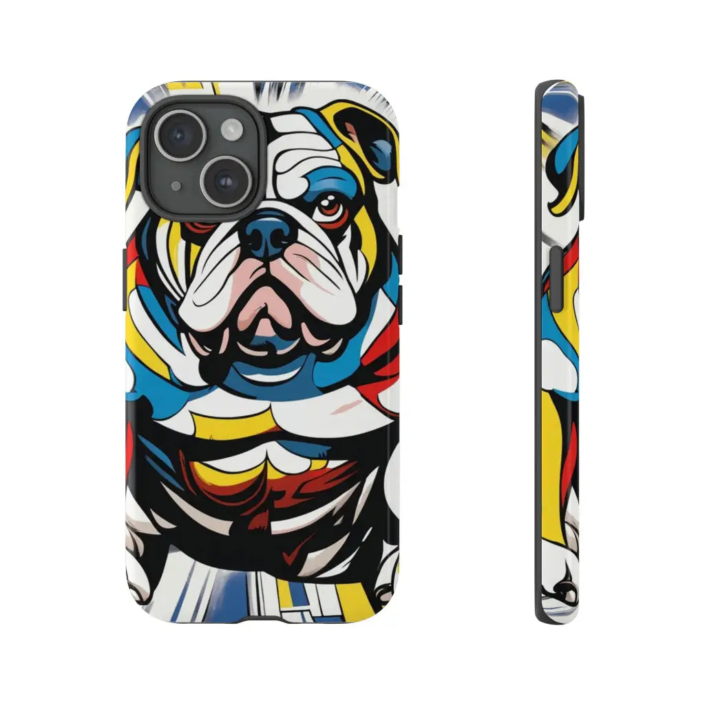 Bulldog Super Hero Tough Cases - iPhone 15 / Glossy Phone