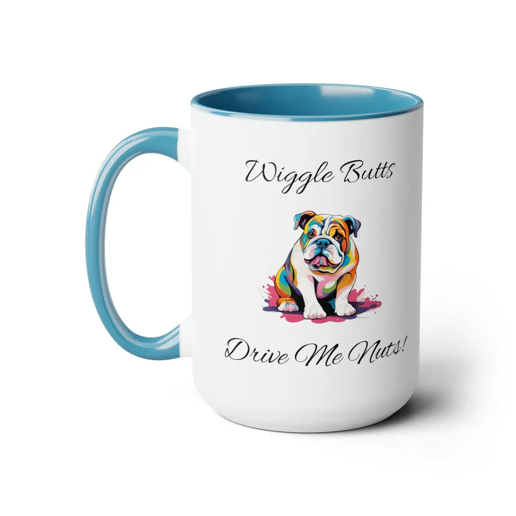 Wiggle Butts Delight Coffee Mug - 15oz / Light Blue