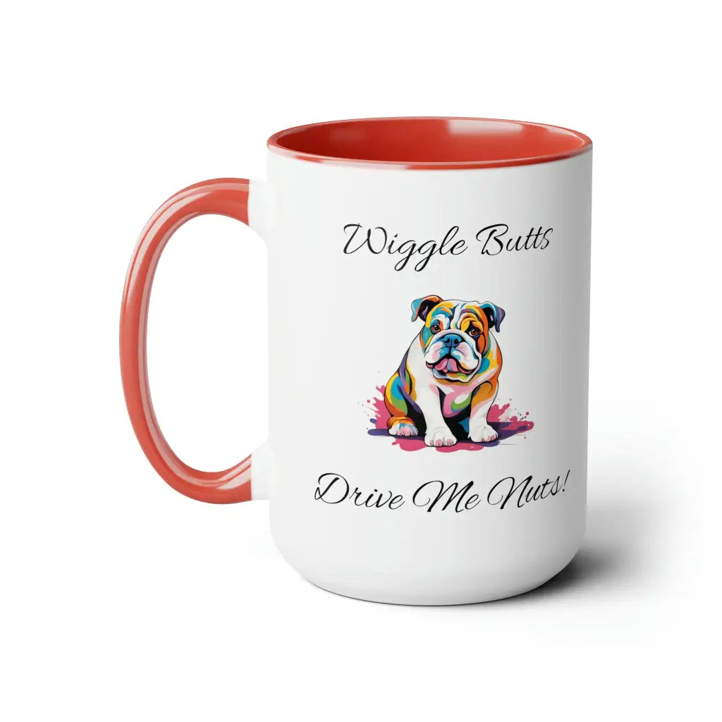 Wiggle Butts Delight Coffee Mug - 15oz / Red