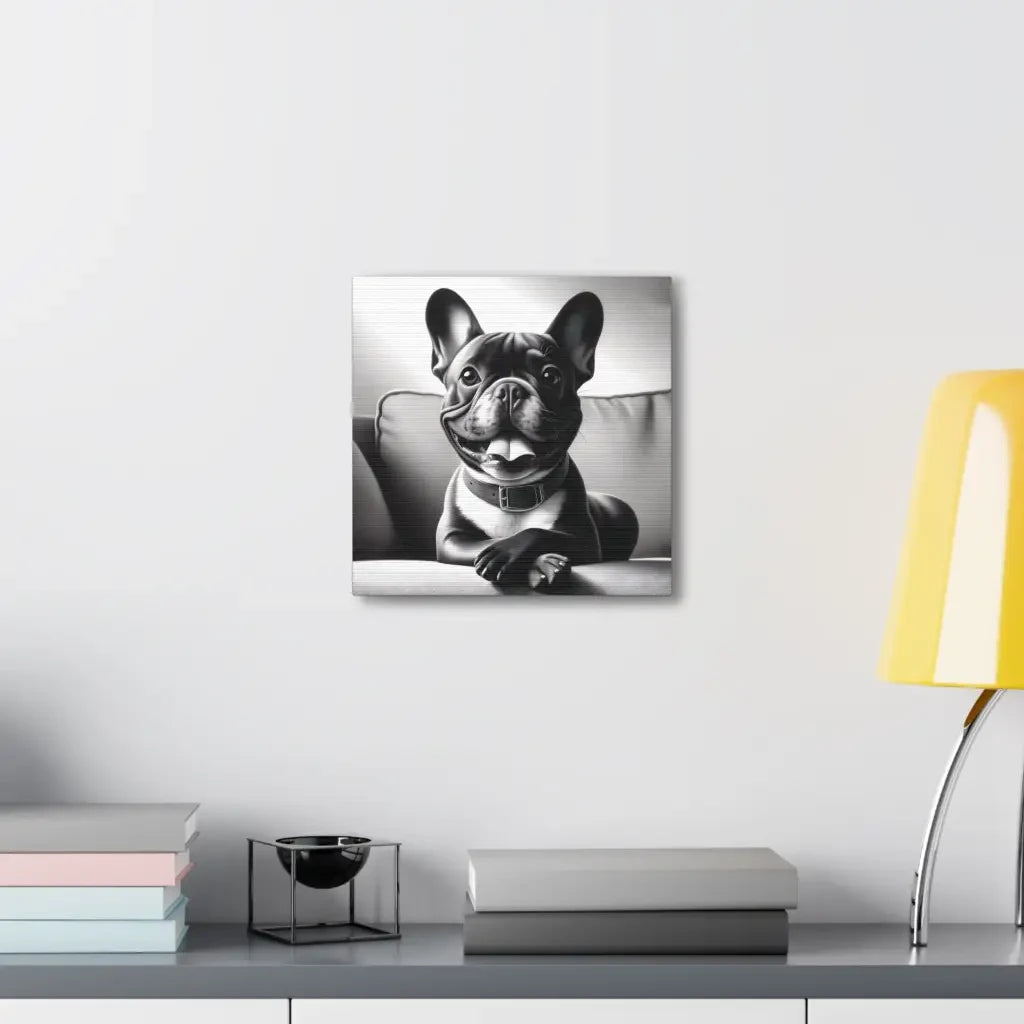Chic and Composed: French Bulldog Elegance Canvas