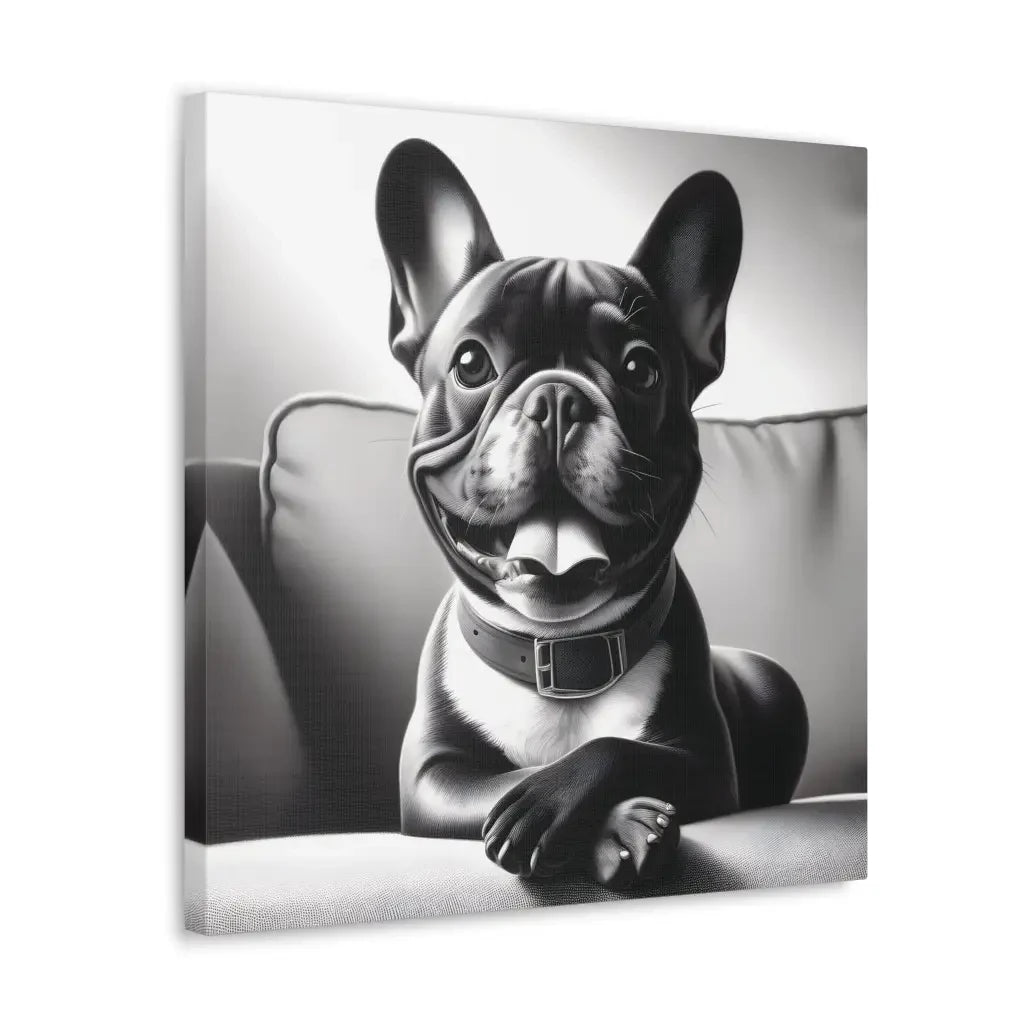 Chic and Composed: French Bulldog Elegance Canvas