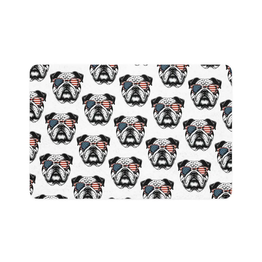 Cool Shades Bulldog Harmony Pet Food Mat - 12’ × 18’