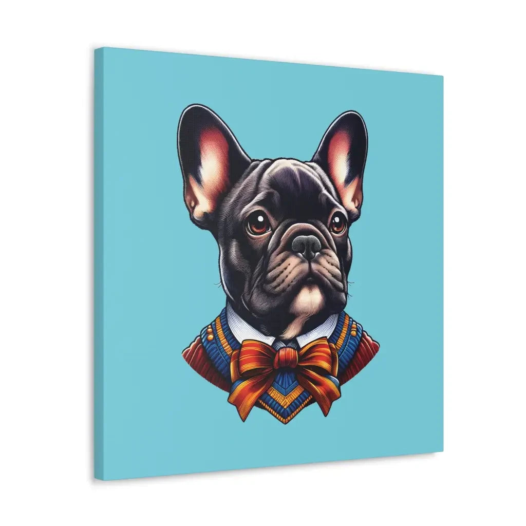 Dapper French Bulldog in Blue Canvas