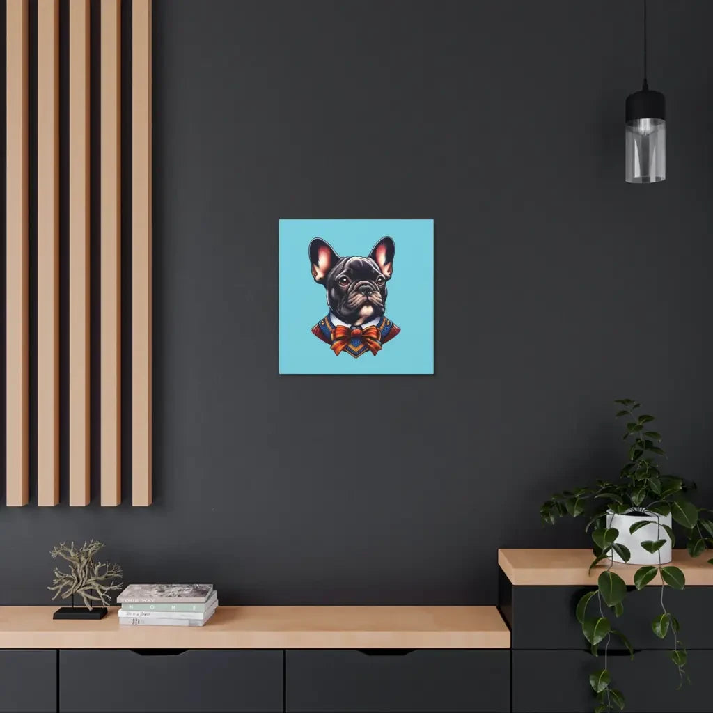 Dapper French Bulldog in Blue Canvas