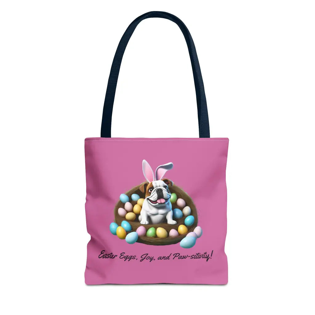 Easter Bulldog Tote - 13’ × 13’’ / Navy Bags