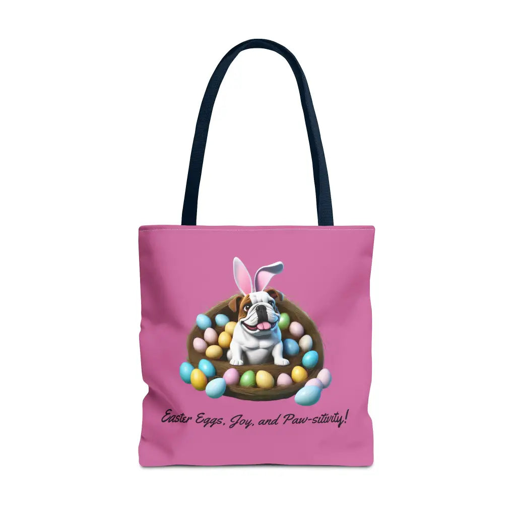 Easter Bulldog Tote - 18’ × 18’’ / Navy Bags