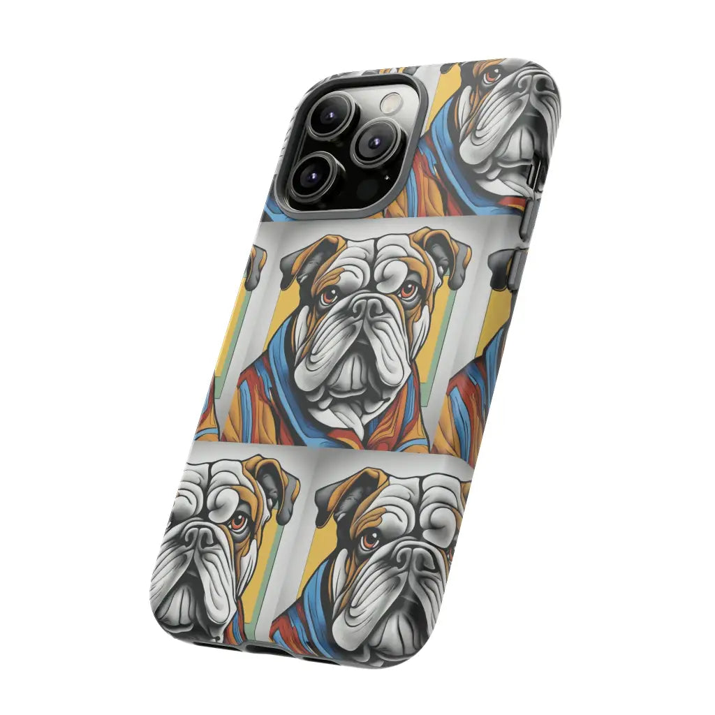 Elegant Bulldog Portrait Phone Case: Canine Class in Every