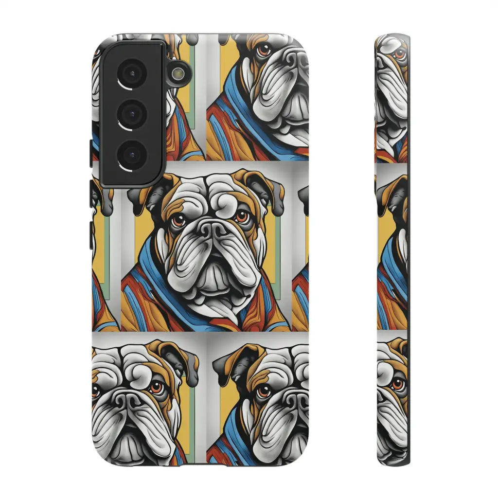 Elegant Bulldog Portrait Phone Case: Canine Class in Every