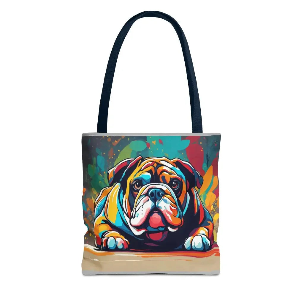 Good Boy Charm Bulldog Tote Bag - 13’ × 13’’ / Navy Bags