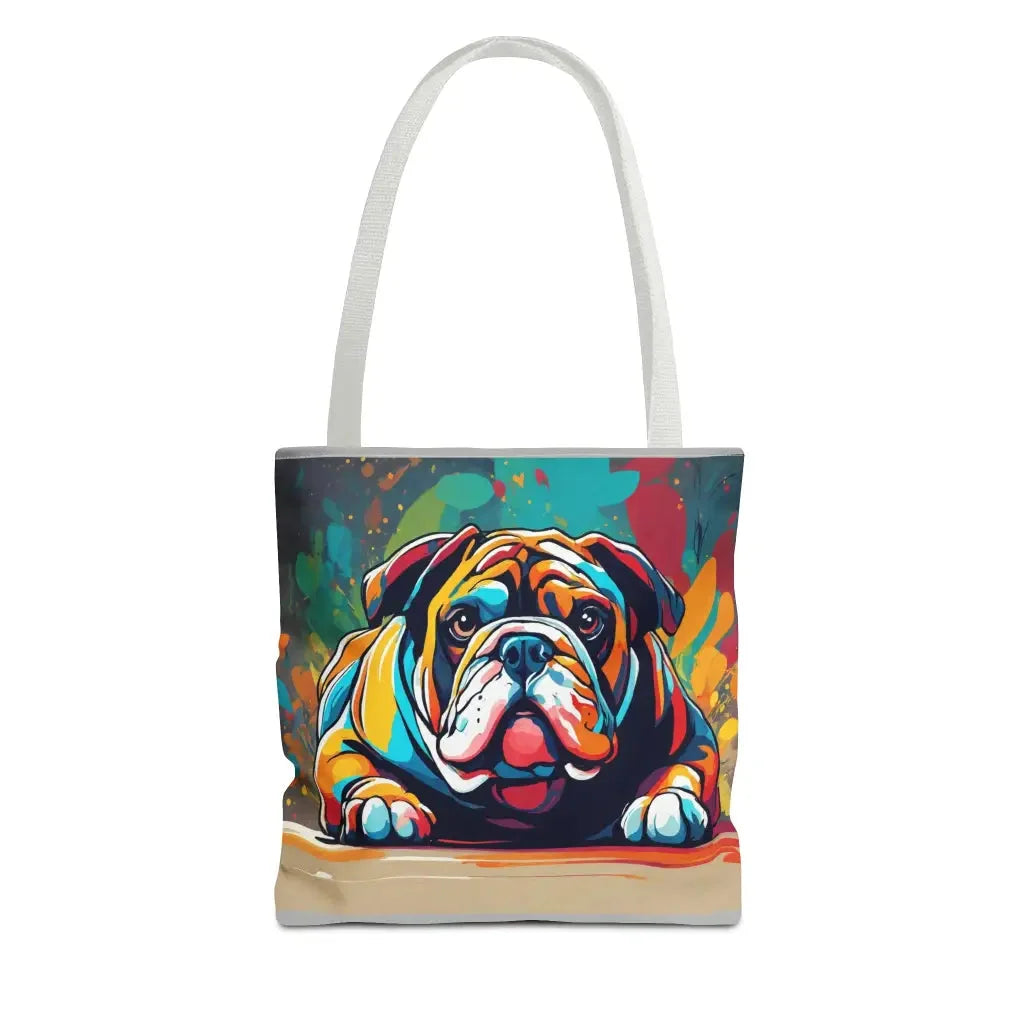 Good Boy Charm Bulldog Tote Bag - 13’ × 13’’ / White Bags