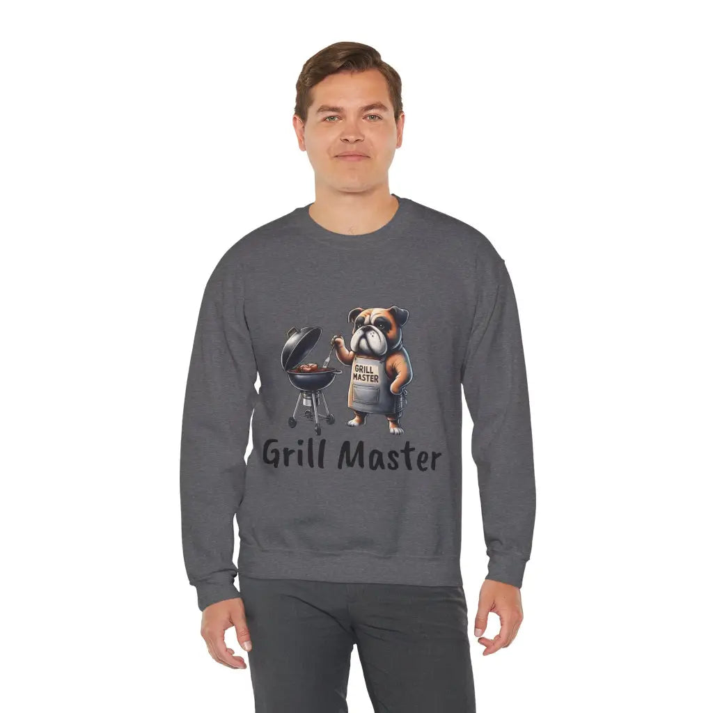 Grill Master Bulldog BBQ Bash Crewneck Sweatshirt: Sizzle