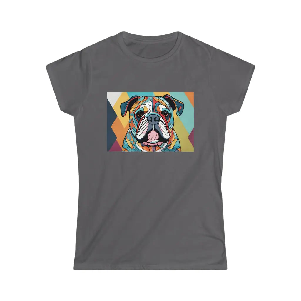 Mosaic Canine Harmony Women’s Softstyle Tee - Charcoal