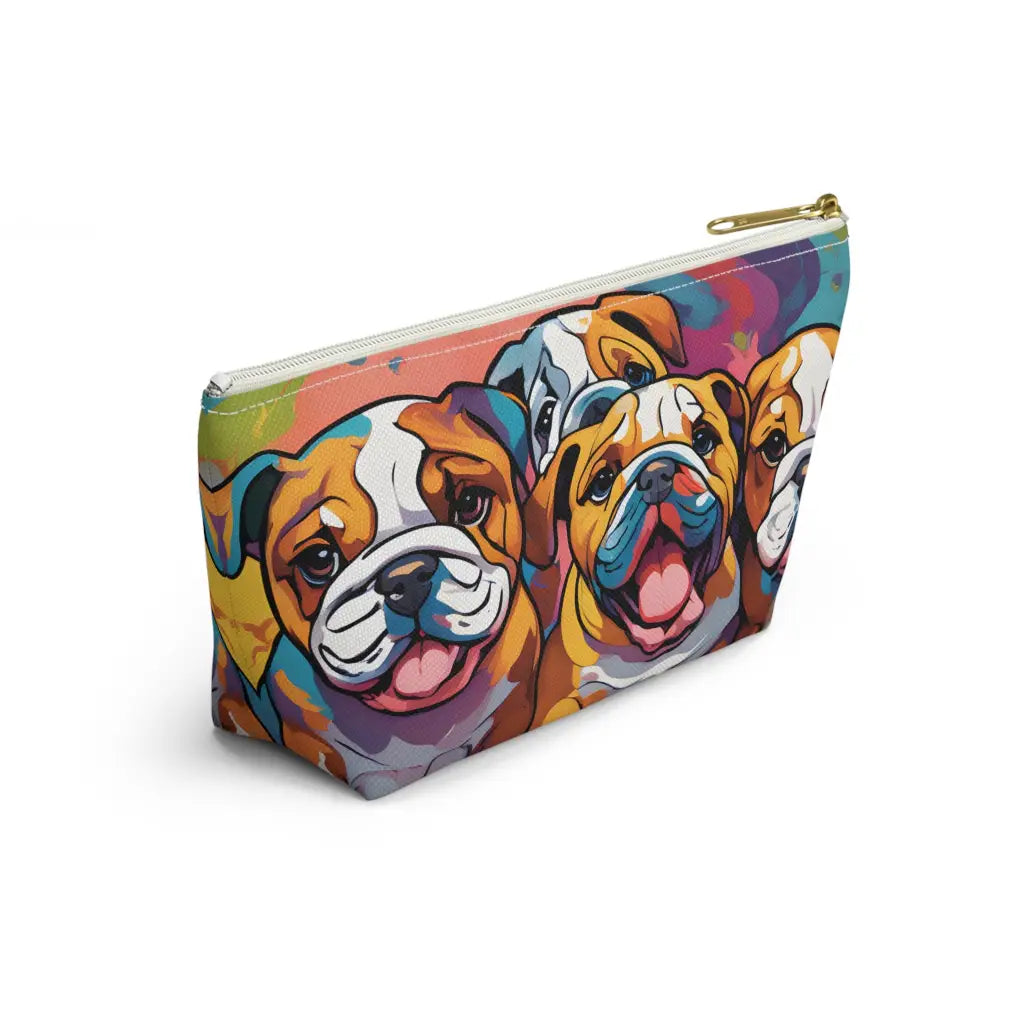 Pastel Pup Paradise T-Bottom Accessory Pouch - Bags