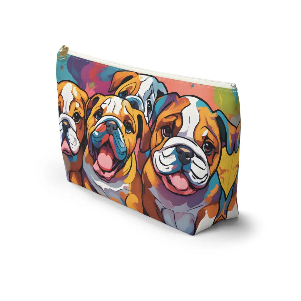Pastel Pup Paradise T-Bottom Accessory Pouch - Bags