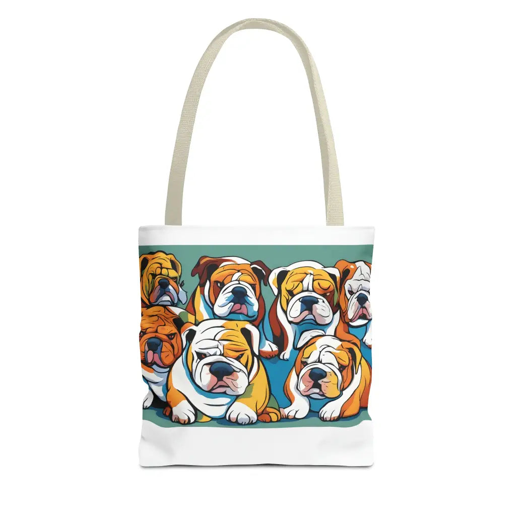 Pawsitively Adorable Bulldog Puppies Tote Bag - 13’ ×
