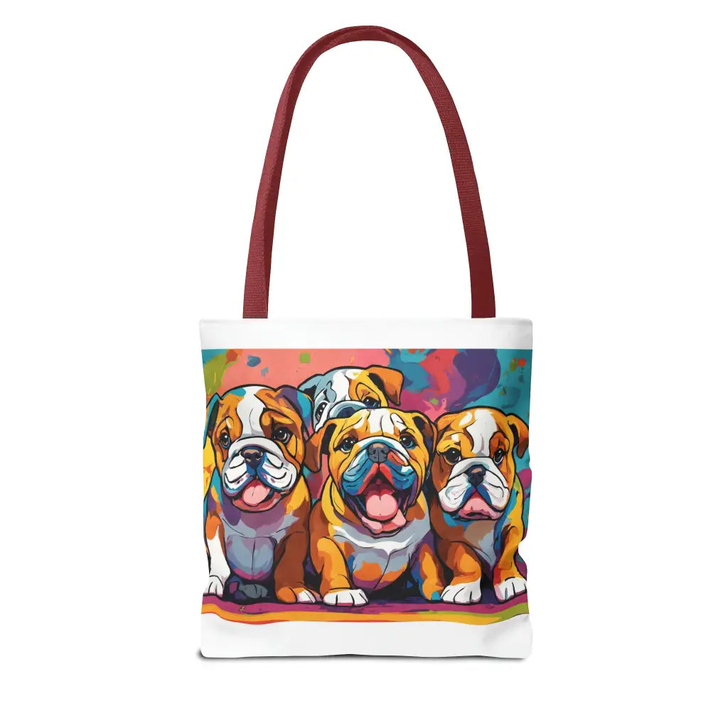 Pawsitively Pastel Bulldog Puppies Gallery Tote Bag - 13’
