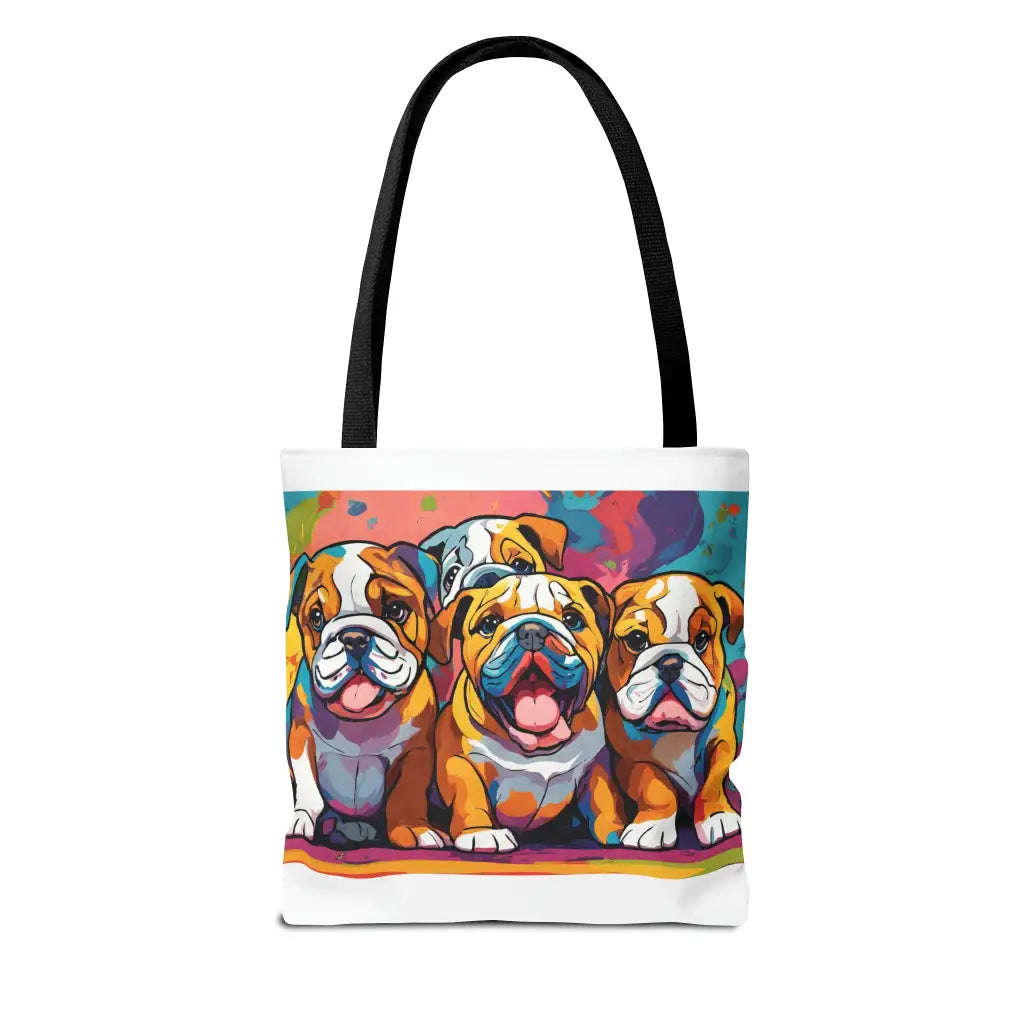 Pawsitively Pastel Bulldog Puppies Gallery Tote Bag - 13’