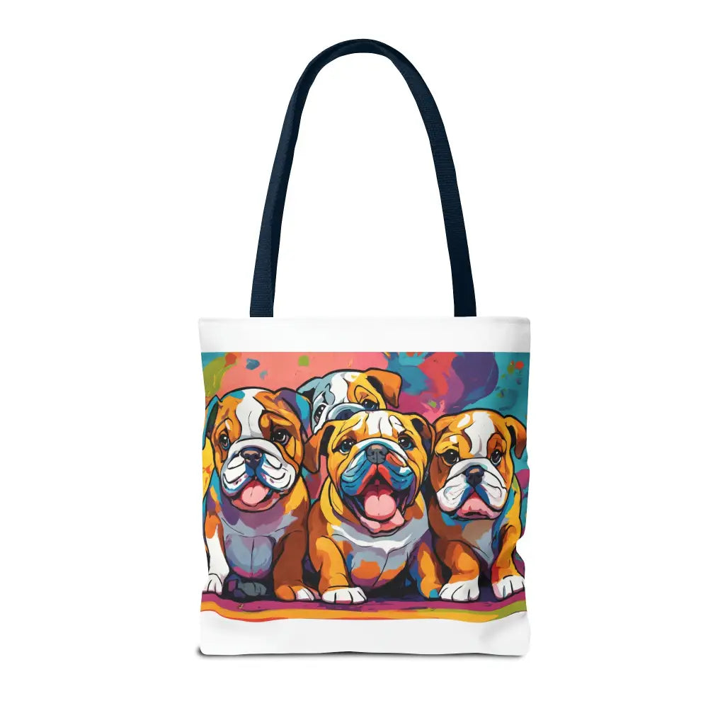 Pawsitively Pastel Bulldog Puppies Gallery Tote Bag - 16’