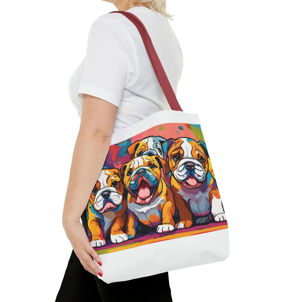 Pawsitively Pastel Bulldog Puppies Gallery Tote Bag - Bags