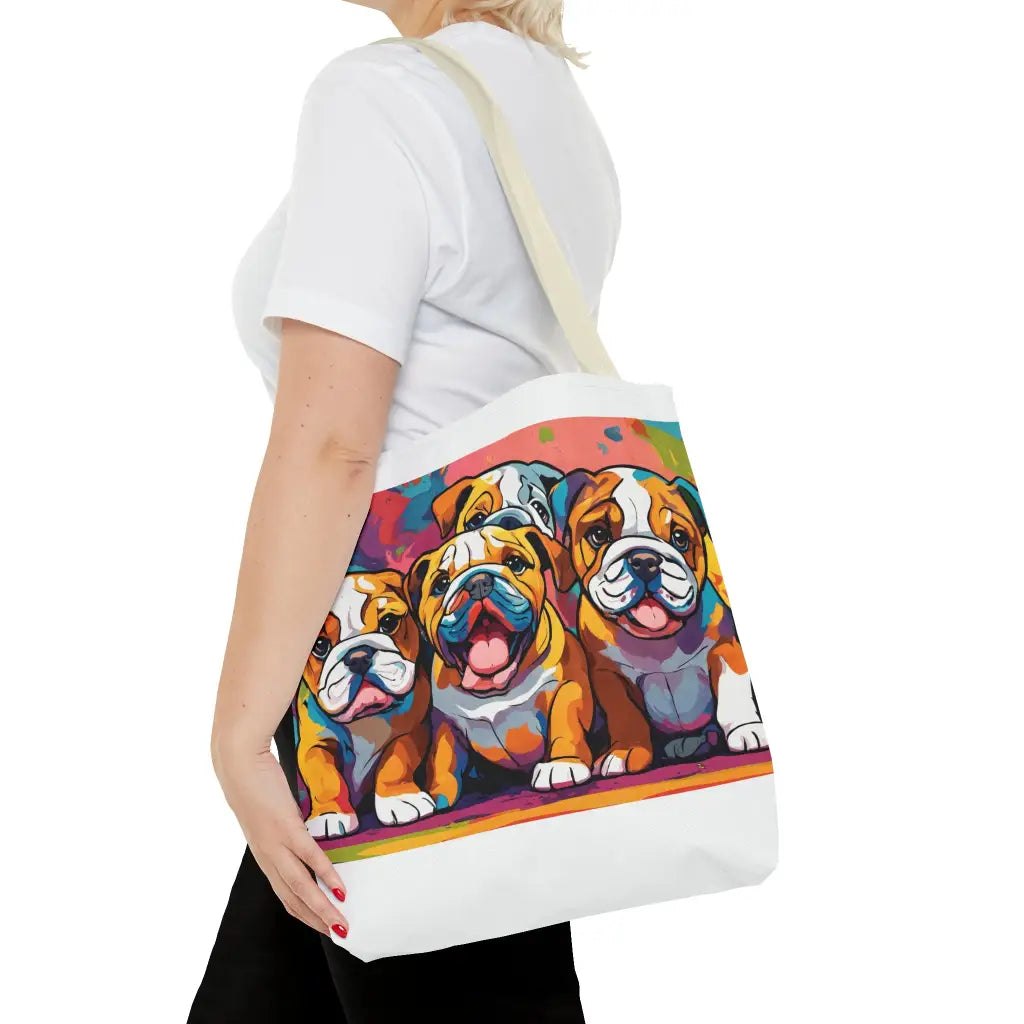 Pawsitively Pastel Bulldog Puppies Gallery Tote Bag - Bags